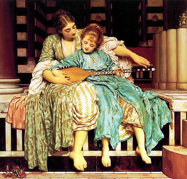 Lord Frederic Leighton Mussic Lesson oil painting picture